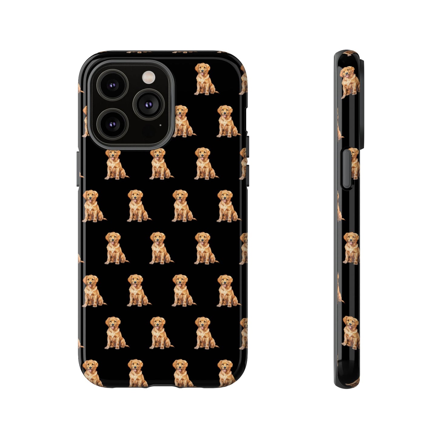 Golden Retriever Phone Case Black