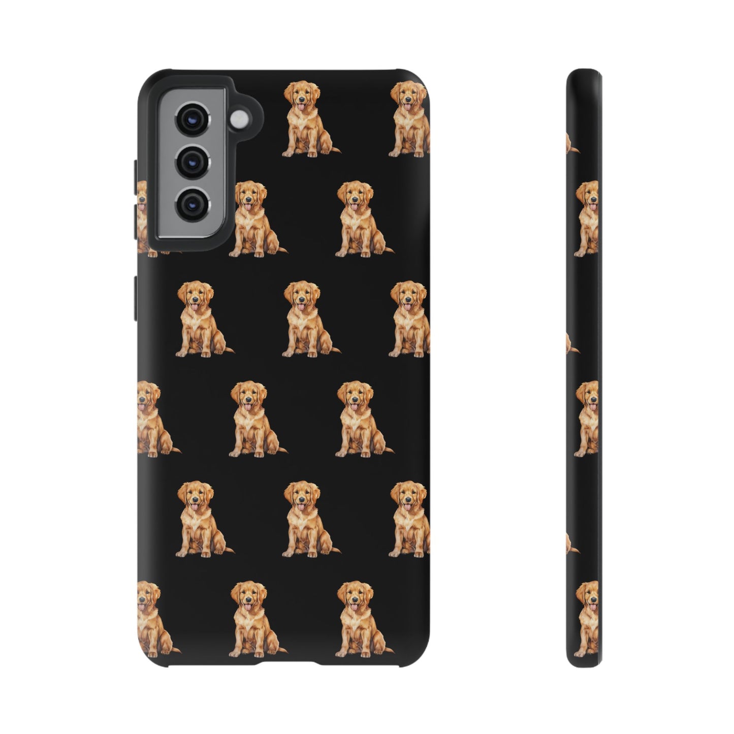 Golden Retriever Phone Case Black