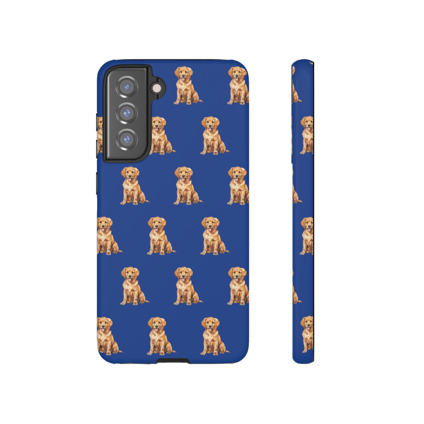 Golden Retriever Phone Case Blue