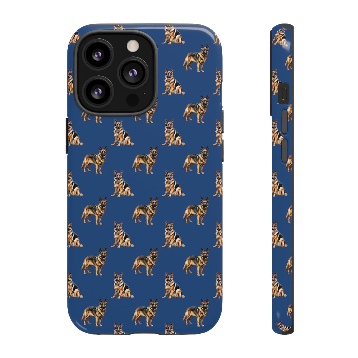 German Shepherd Phone Case Blue