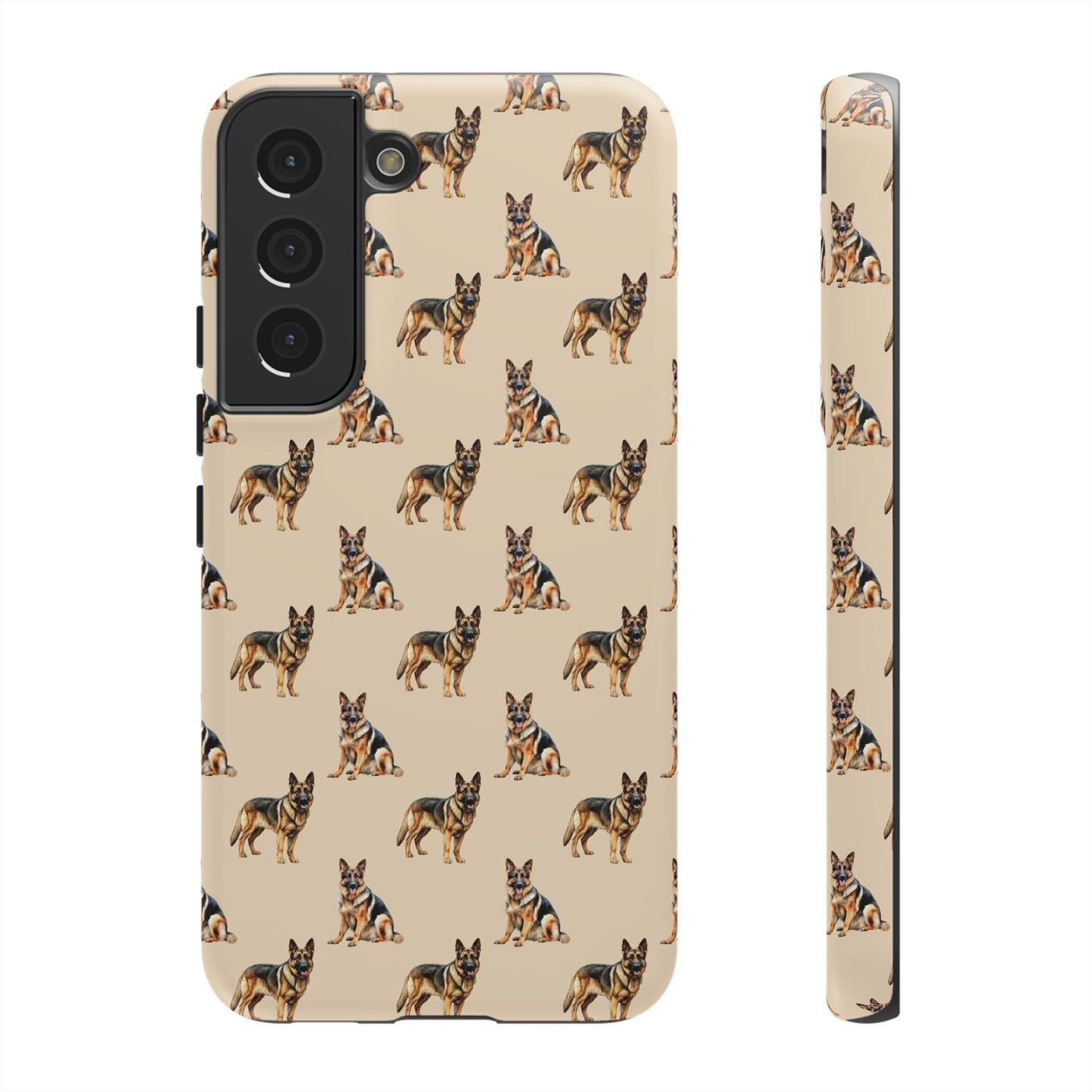 German Shepherd Phone Case Cream