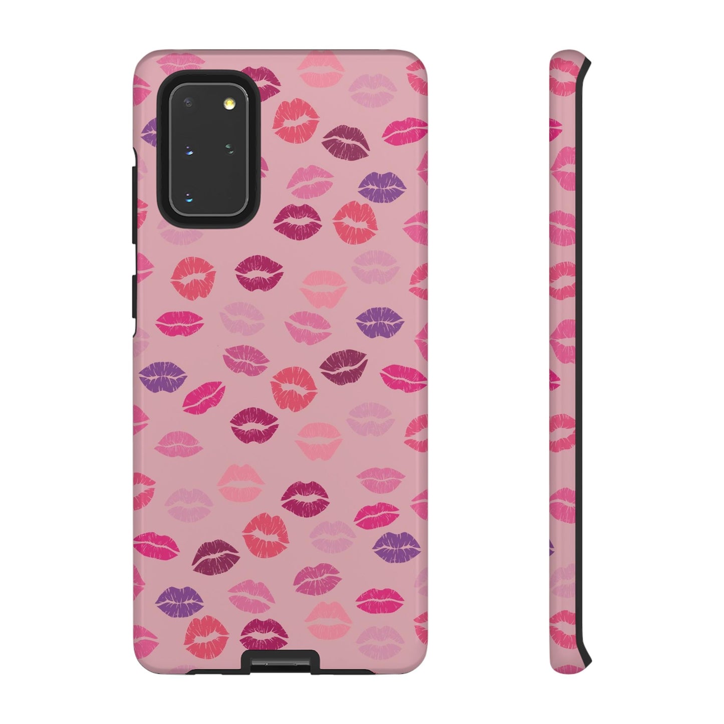 Lipstick Kisses Phone Case Pink