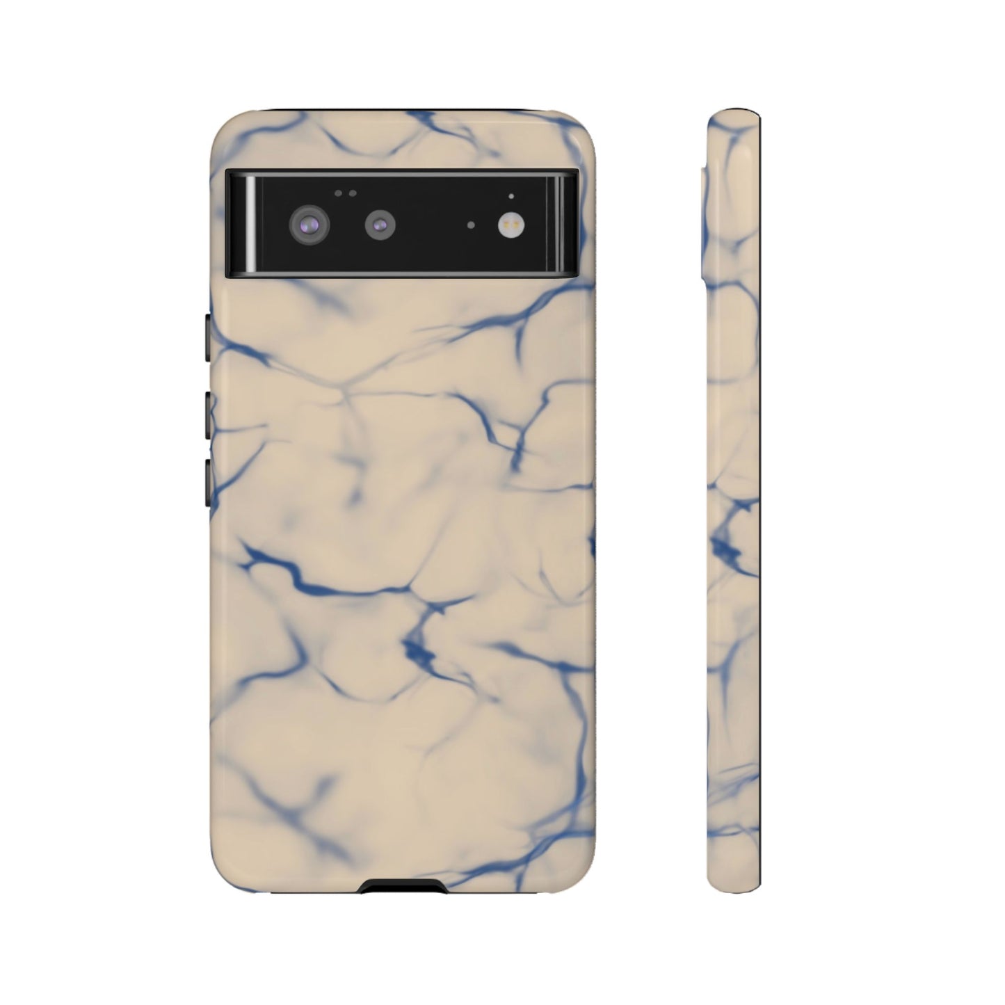 Marble Phone Case Cream Blue