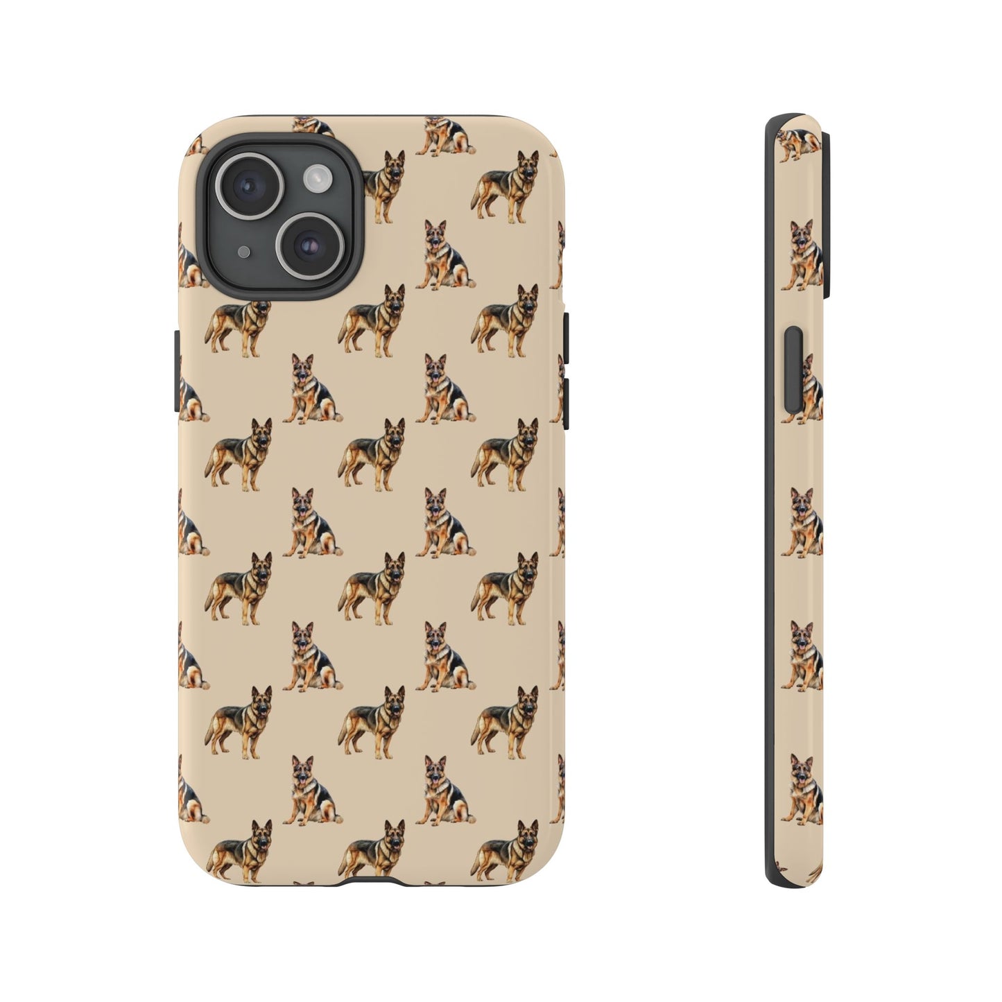 German Shepherd Phone Case Cream