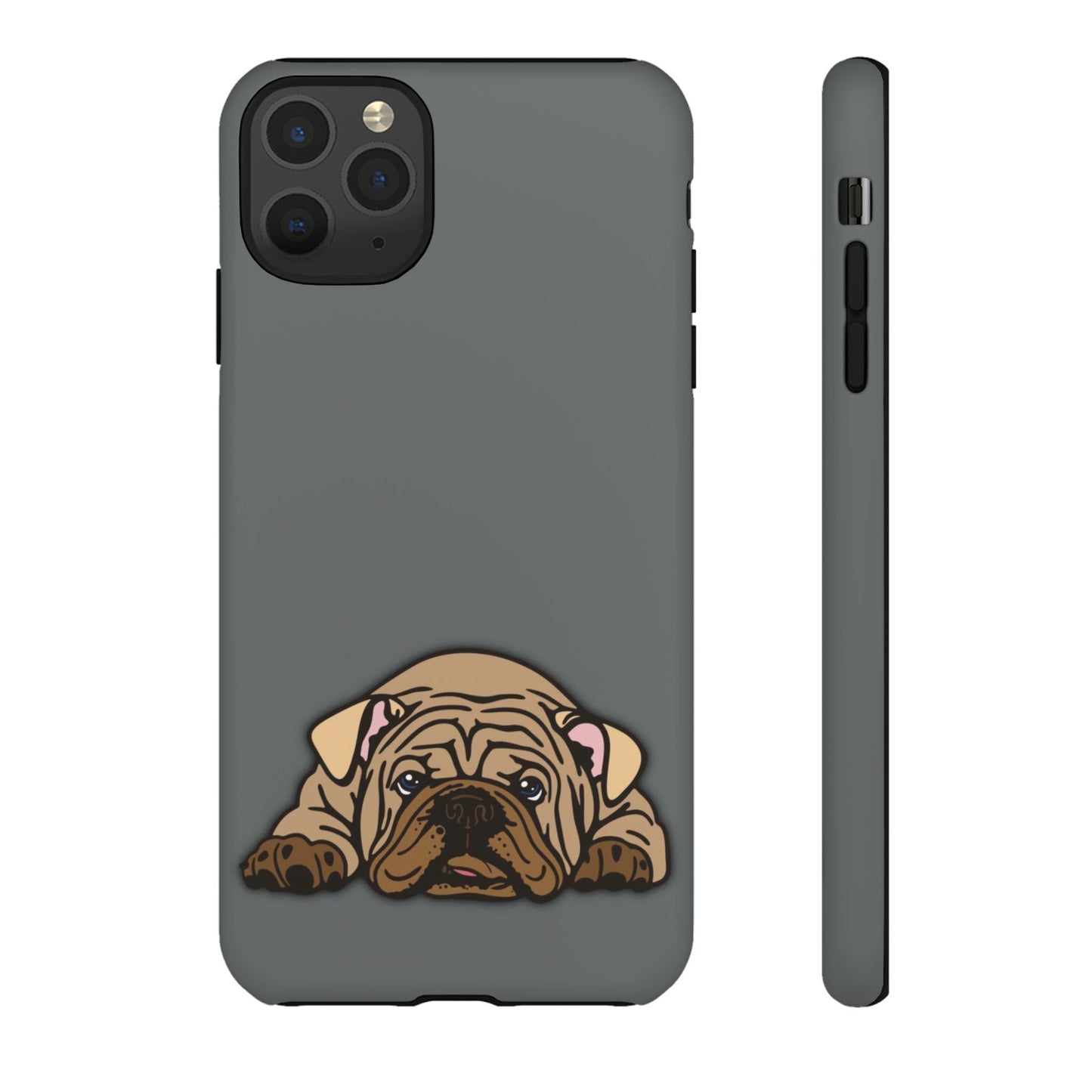 Bulldog Phone Case Gray