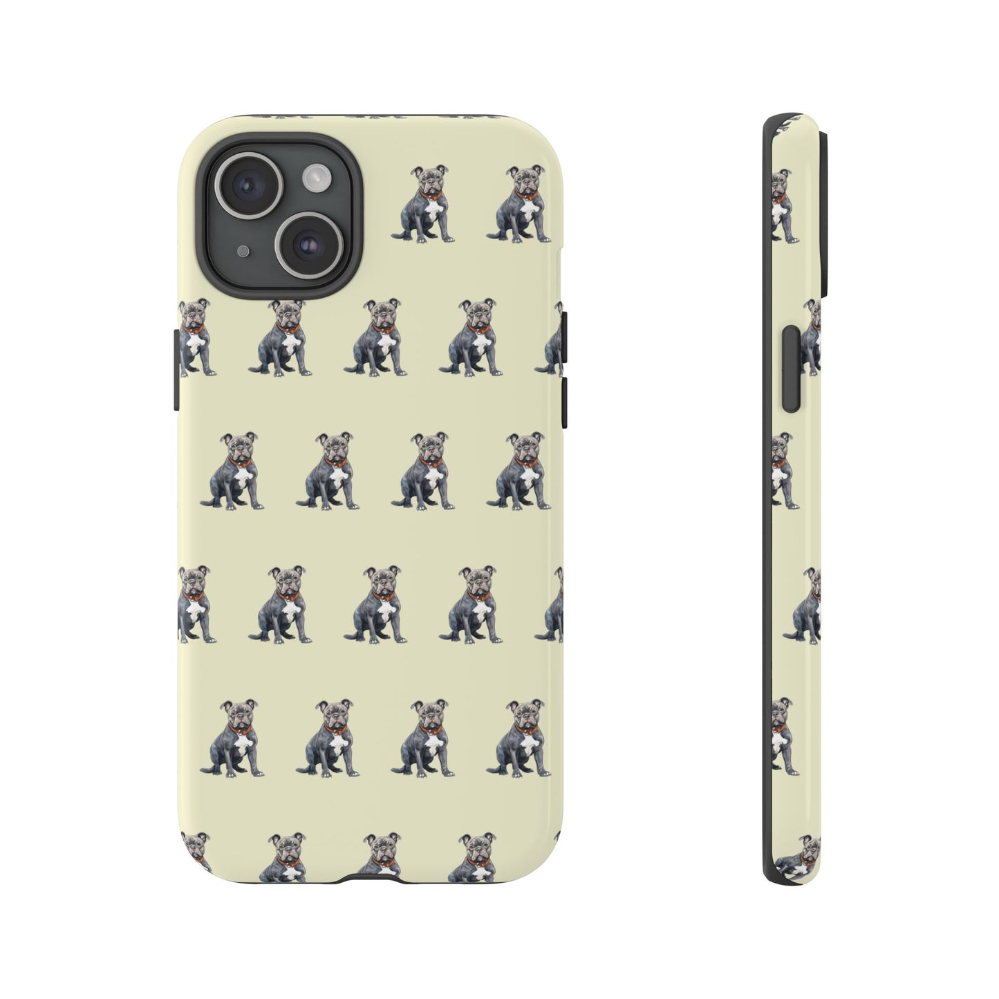 Pitbull Phone Case Cream