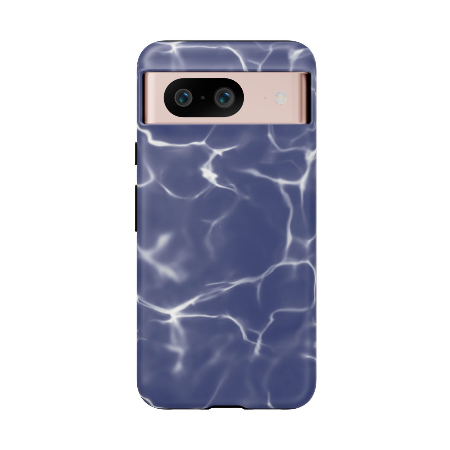 Marble Print Phone Case Dark Blue