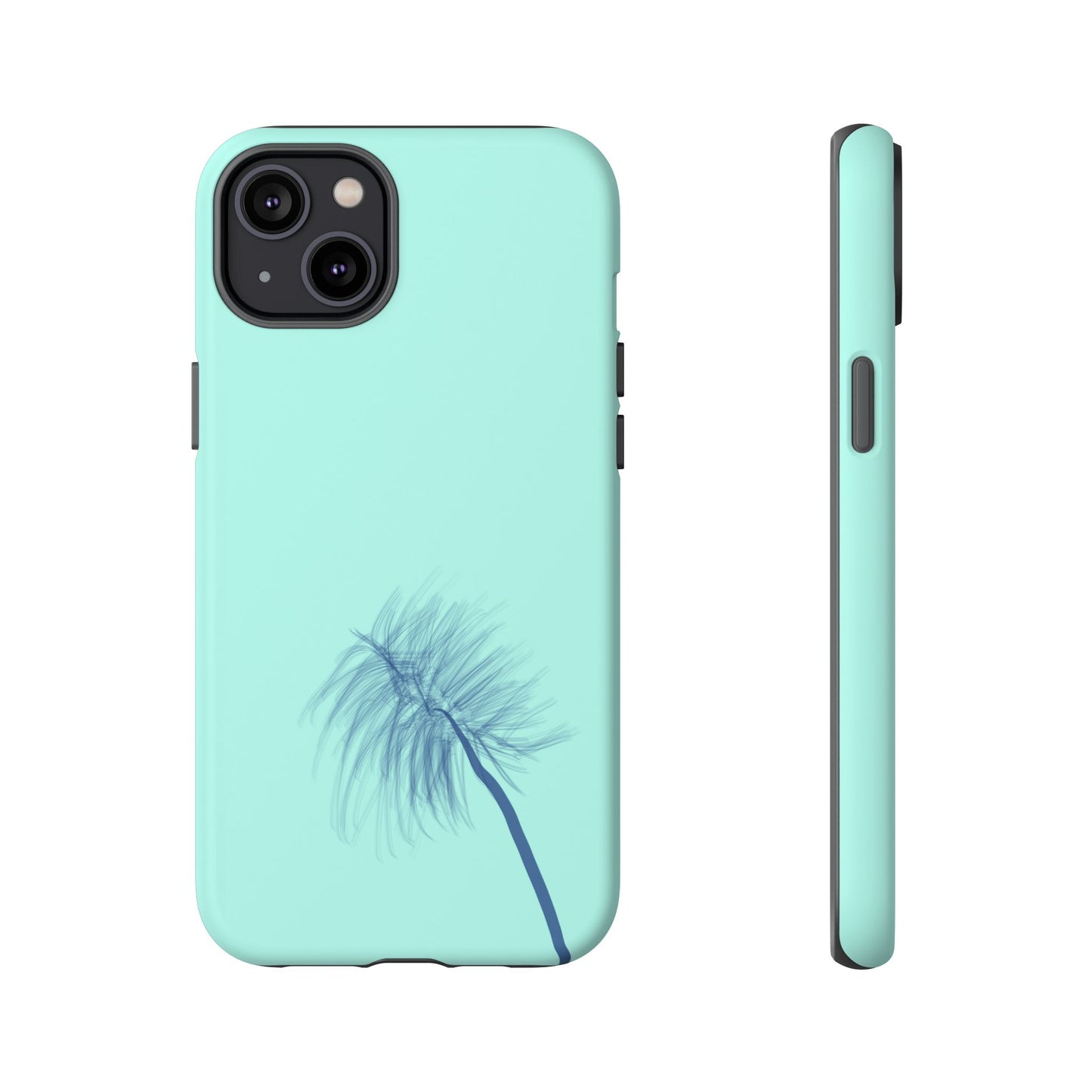 Dandelion Blowball Phone Case Aqua