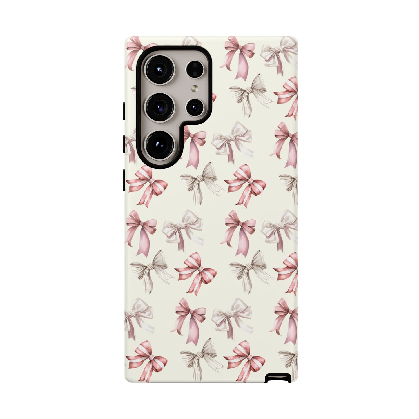 Bow Phone Case Cream