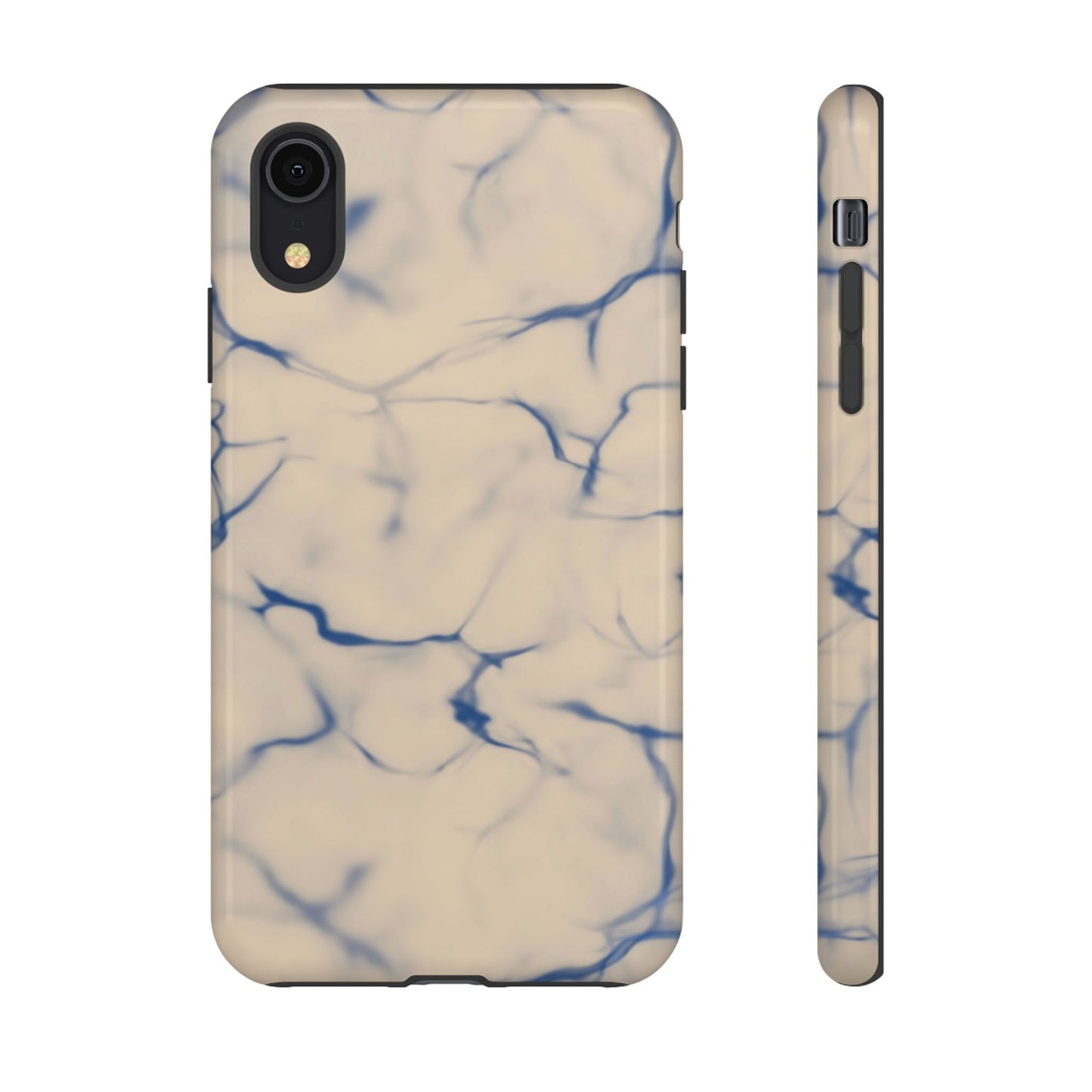 Marble Phone Case Cream Blue