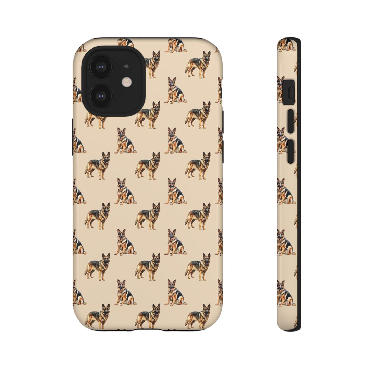 German Shepherd Phone Case Cream