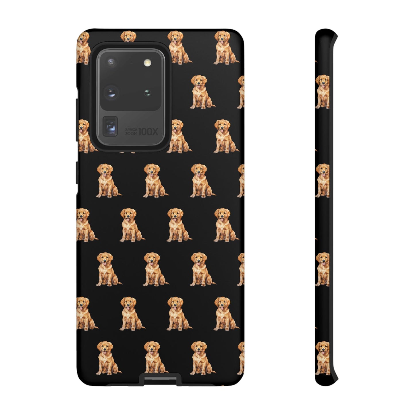 Golden Retriever Phone Case Black