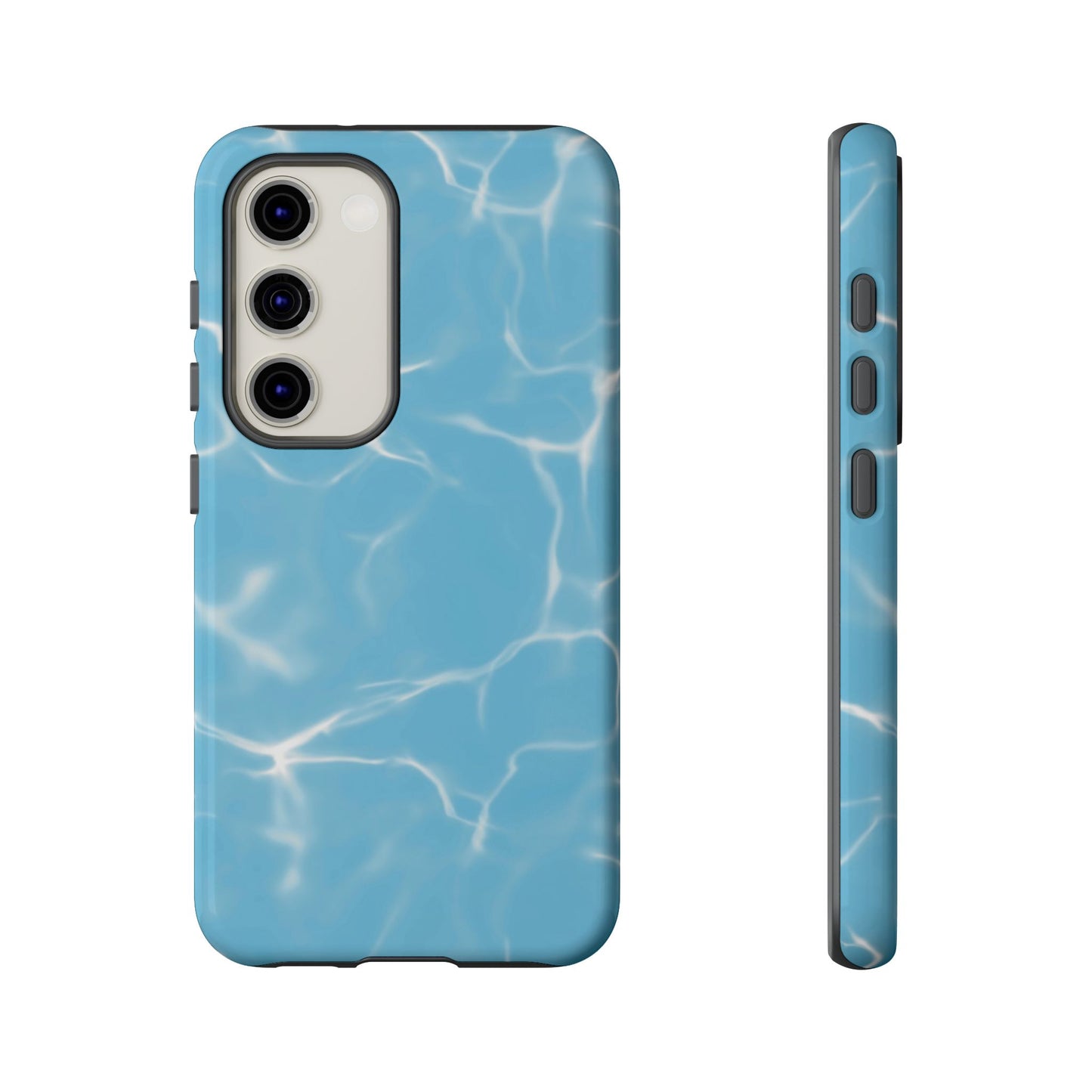 Marble Phone Case Light Blue