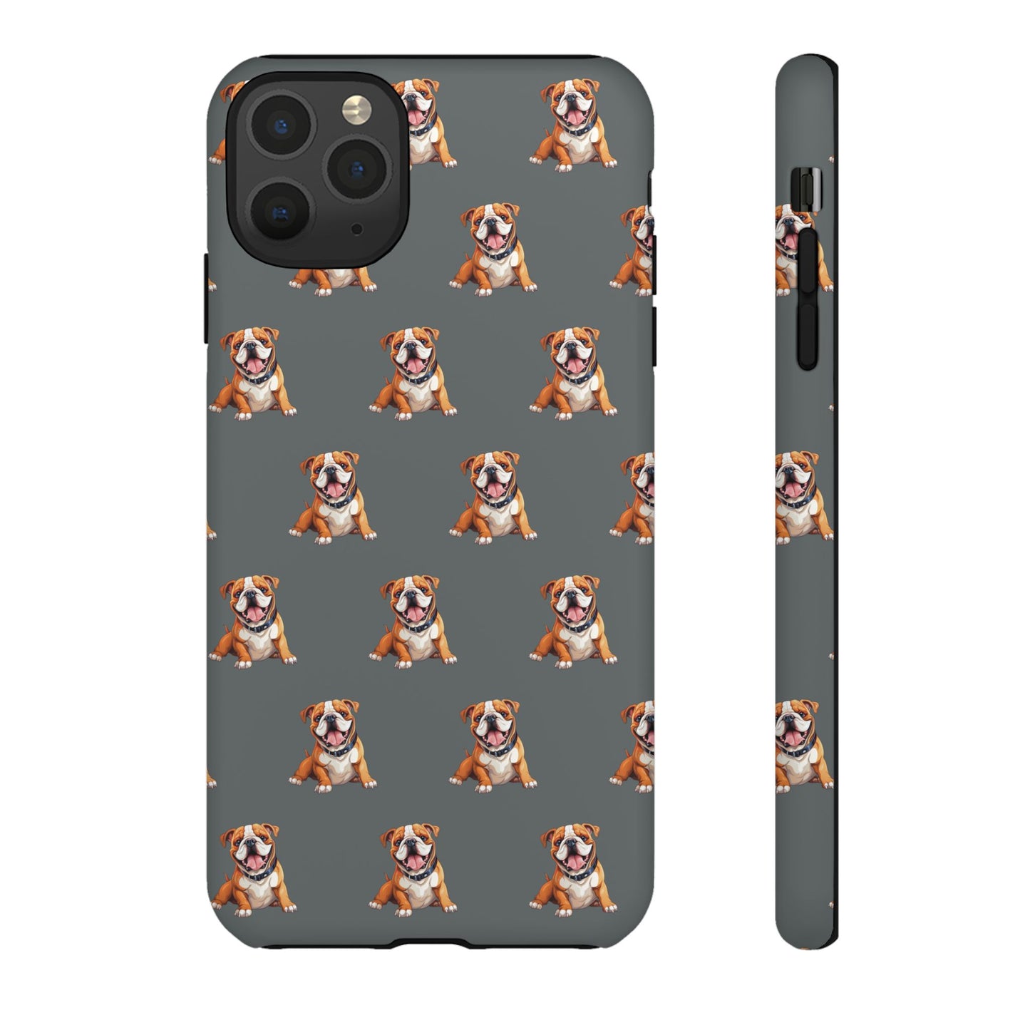 Bulldog Phone Case Gray