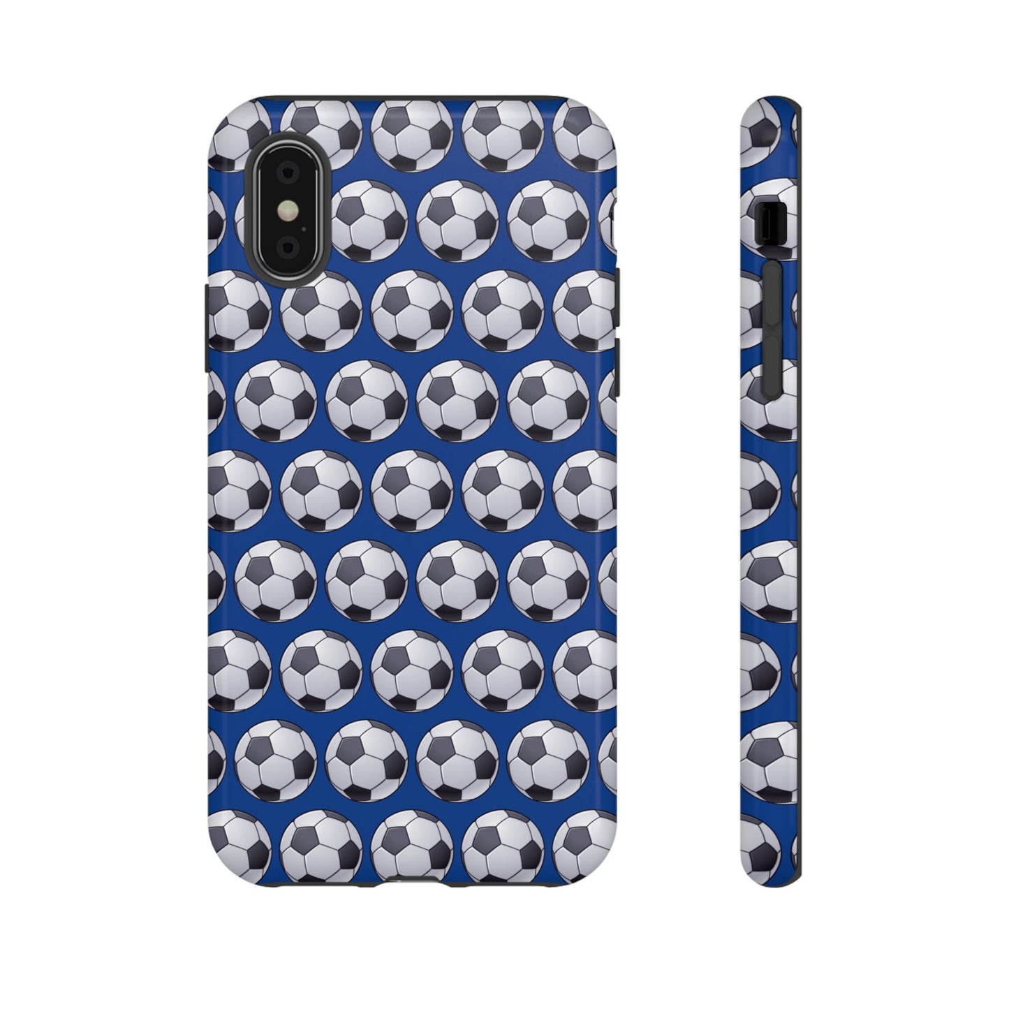 Soccer Ball Phone Case Blue