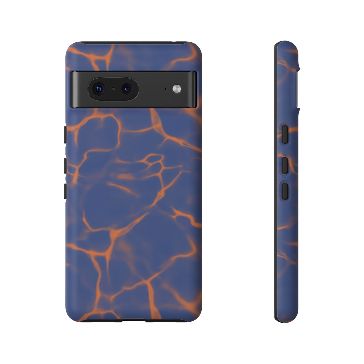 Marble Phone Case Blue Orange