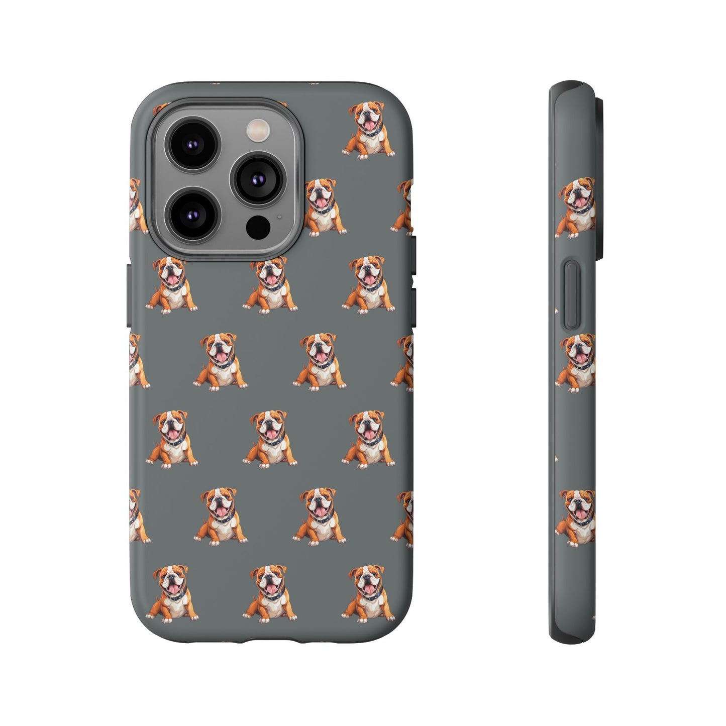 Bulldog Phone Case Gray