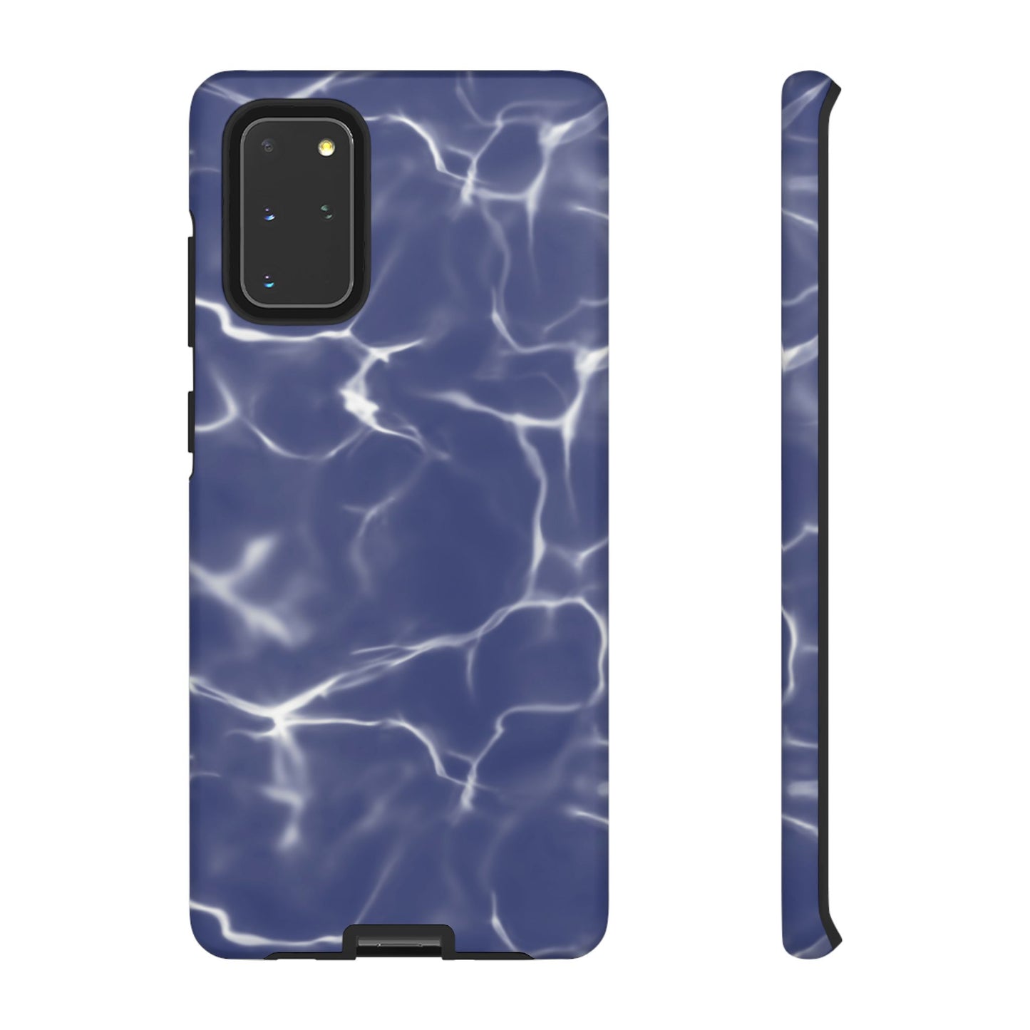 Marble Print Phone Case Dark Blue