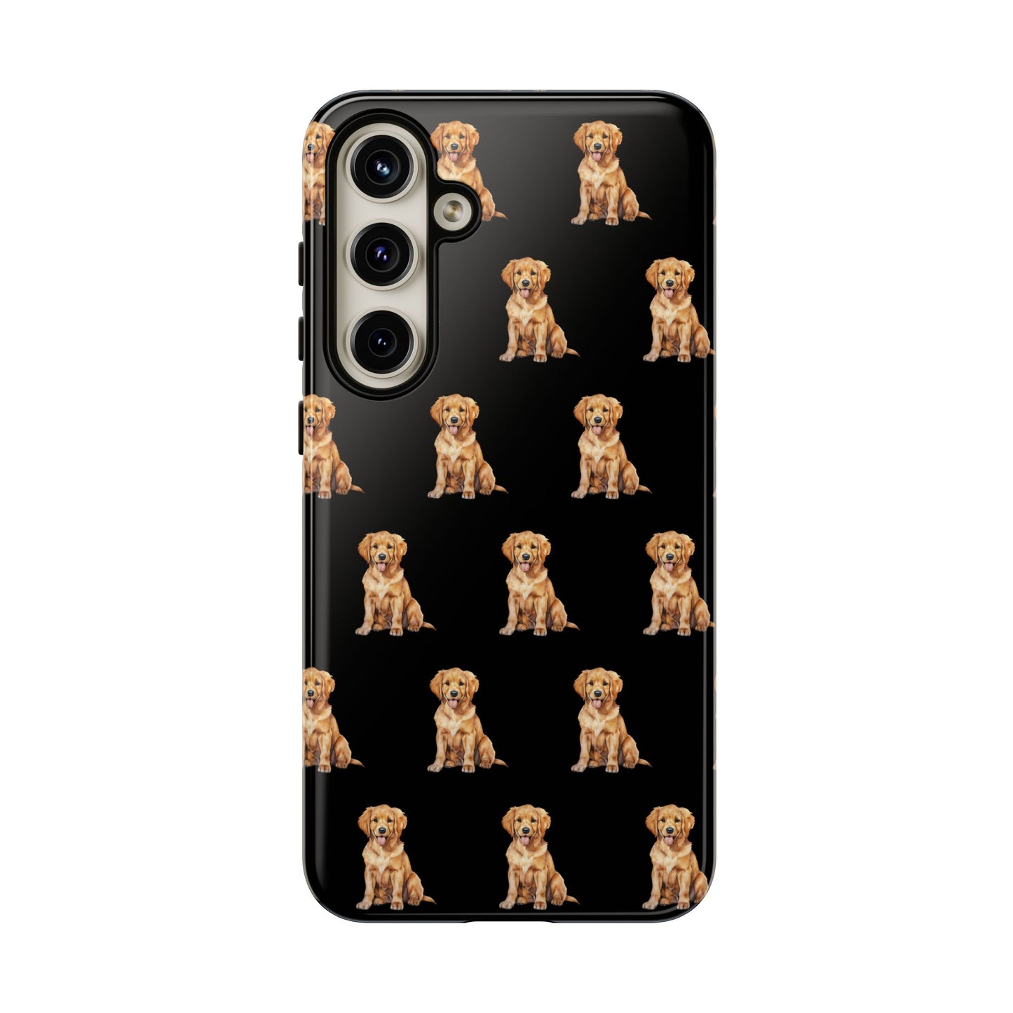 Golden Retriever Phone Case Black