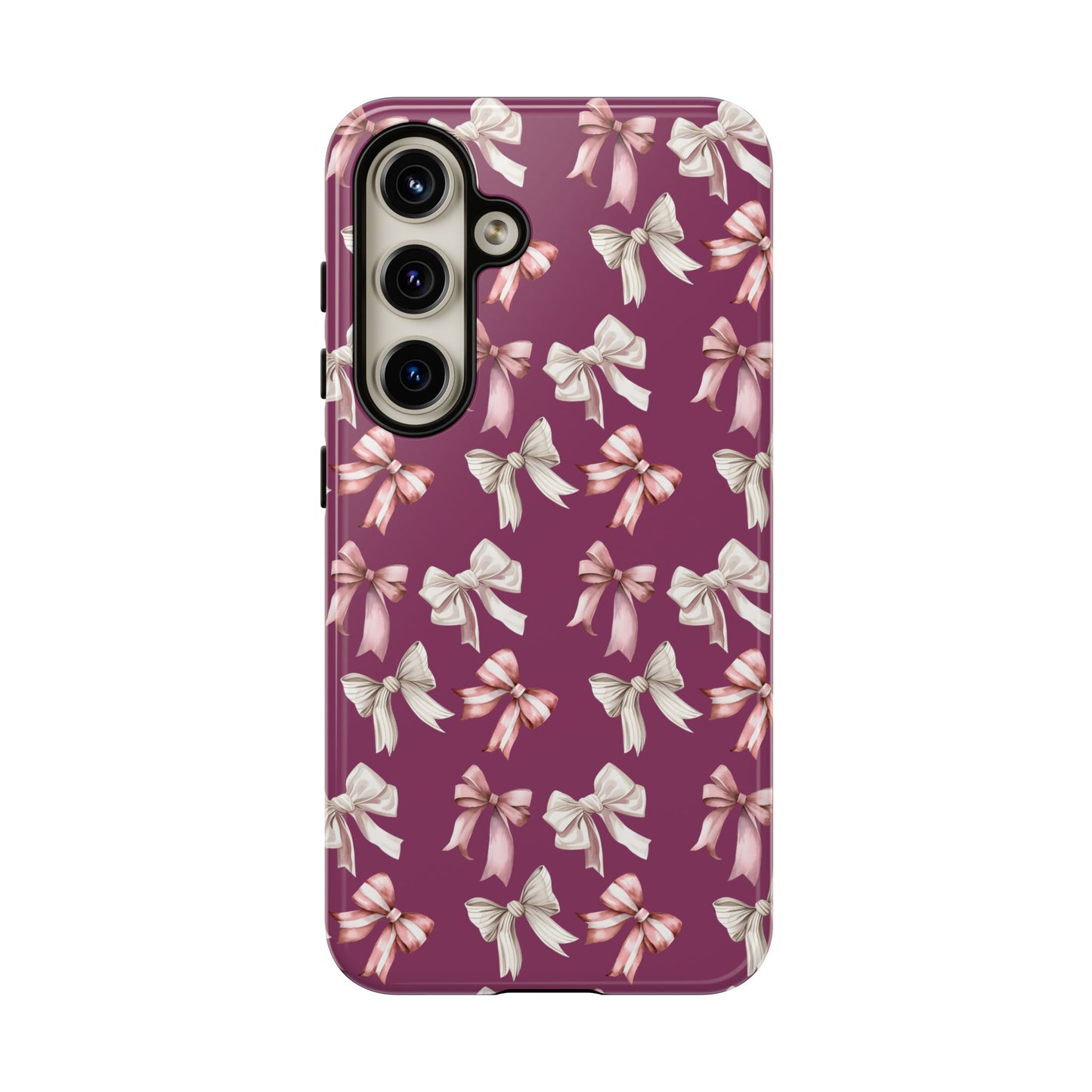 Bow Phone Case Berry