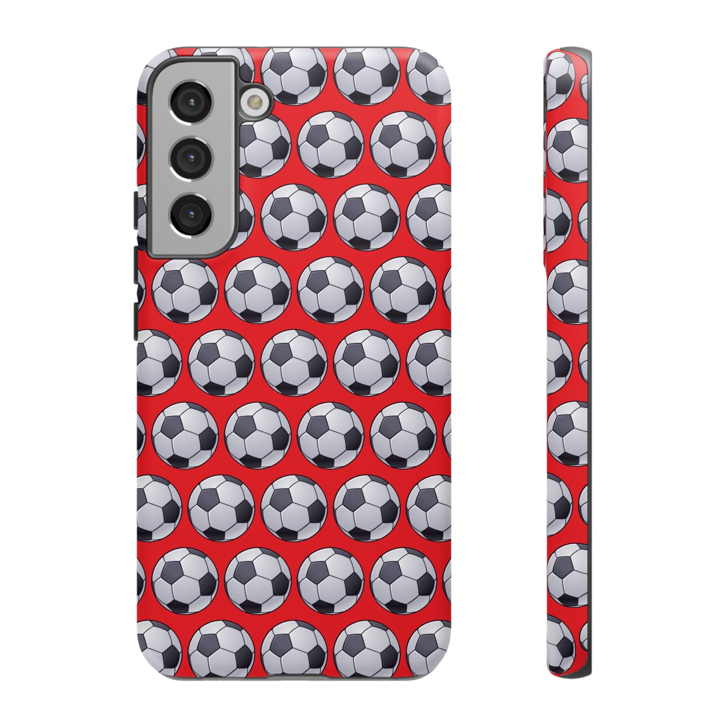 Soccer Ball Phone Case Red