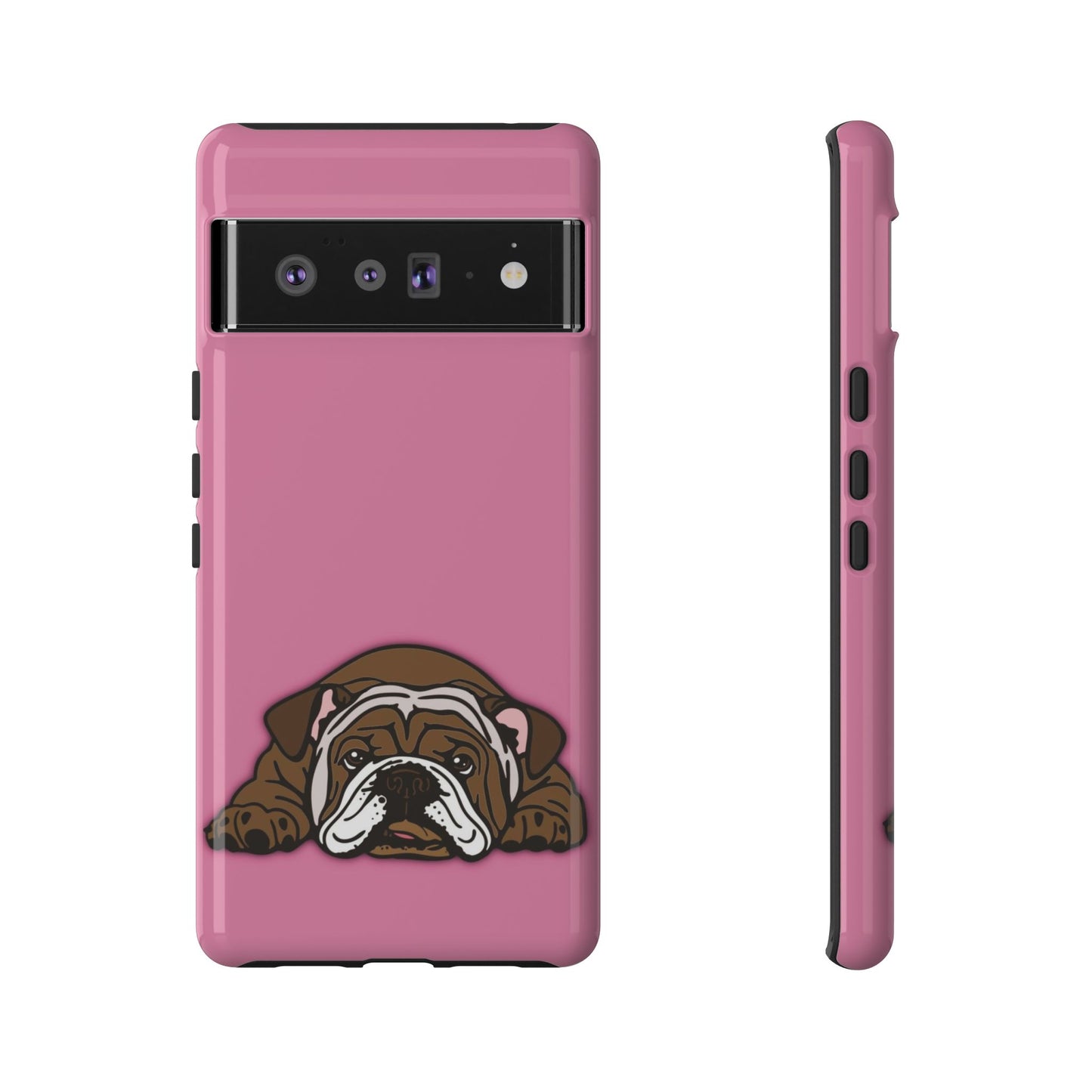 Bulldog Phone Case Pink