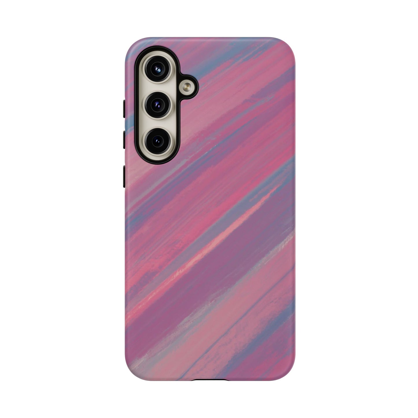 Striped Phone Case Pink