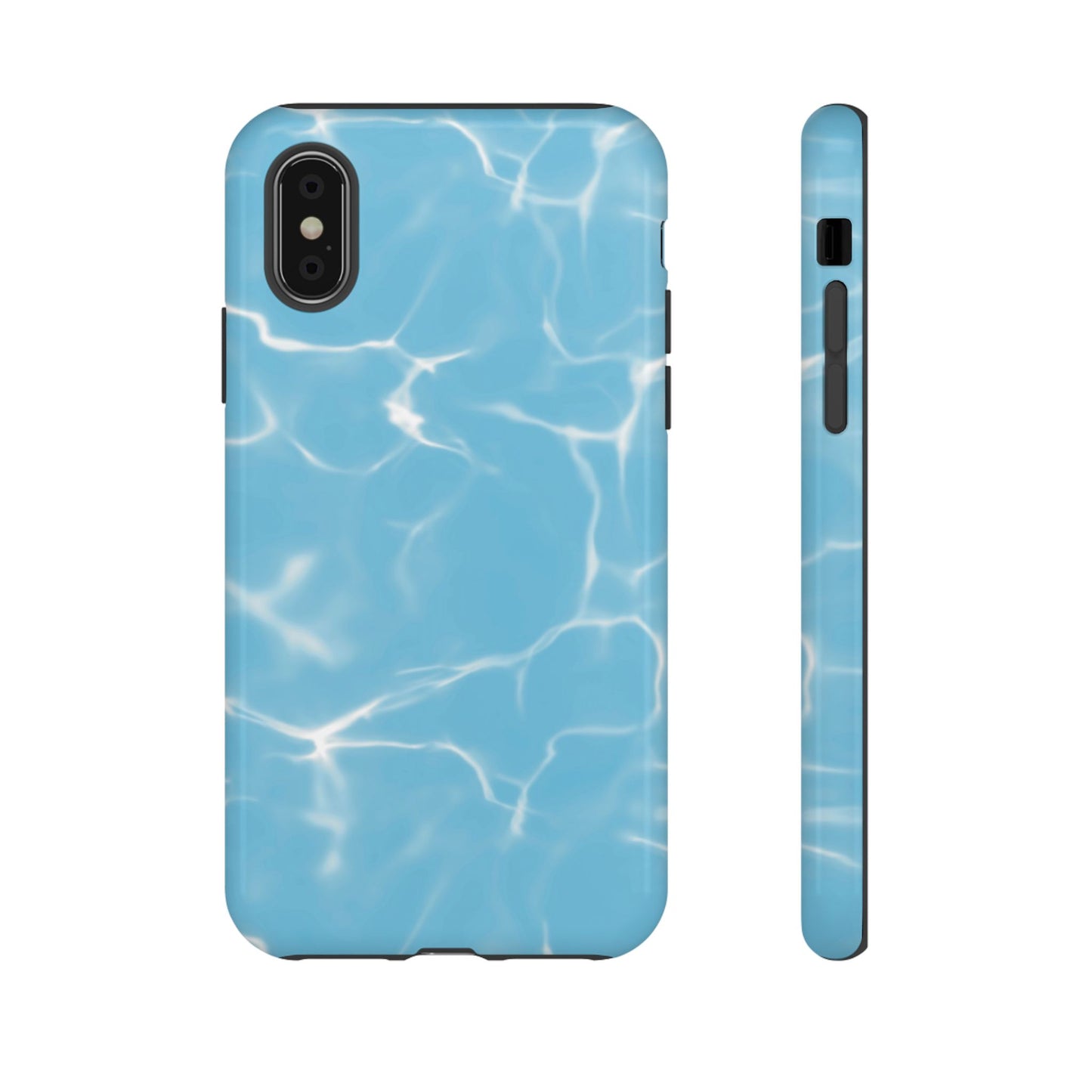 Marble Phone Case Light Blue