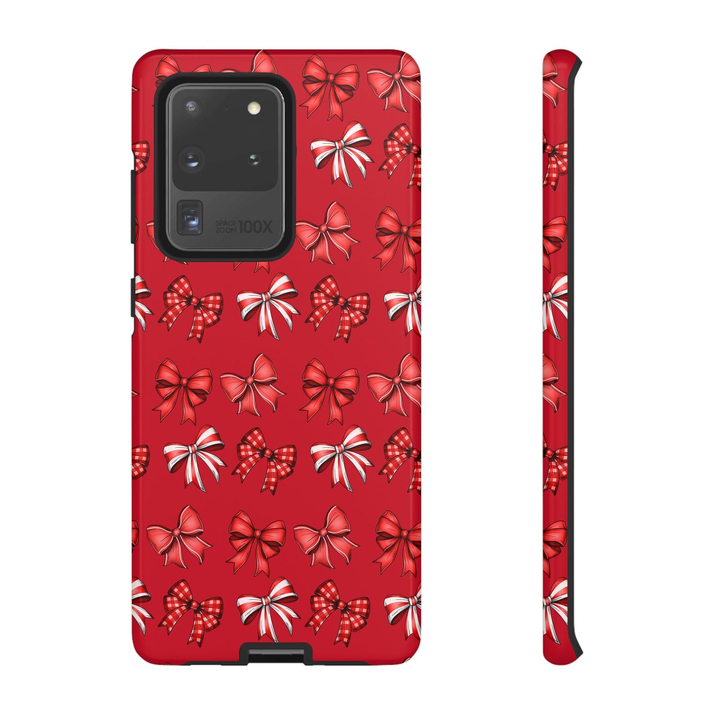 Christmas Bow Phone Case Red