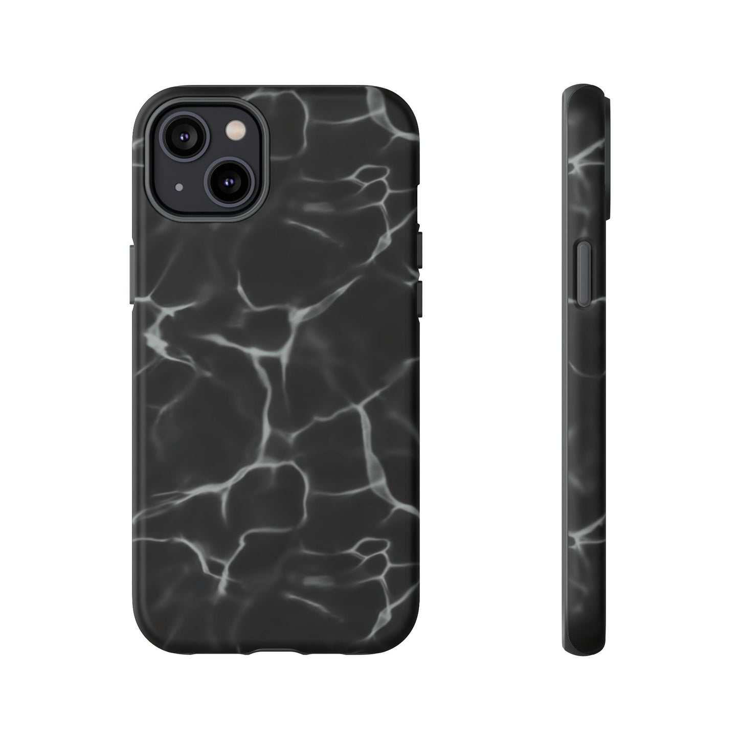 Marble Phone Case Black White