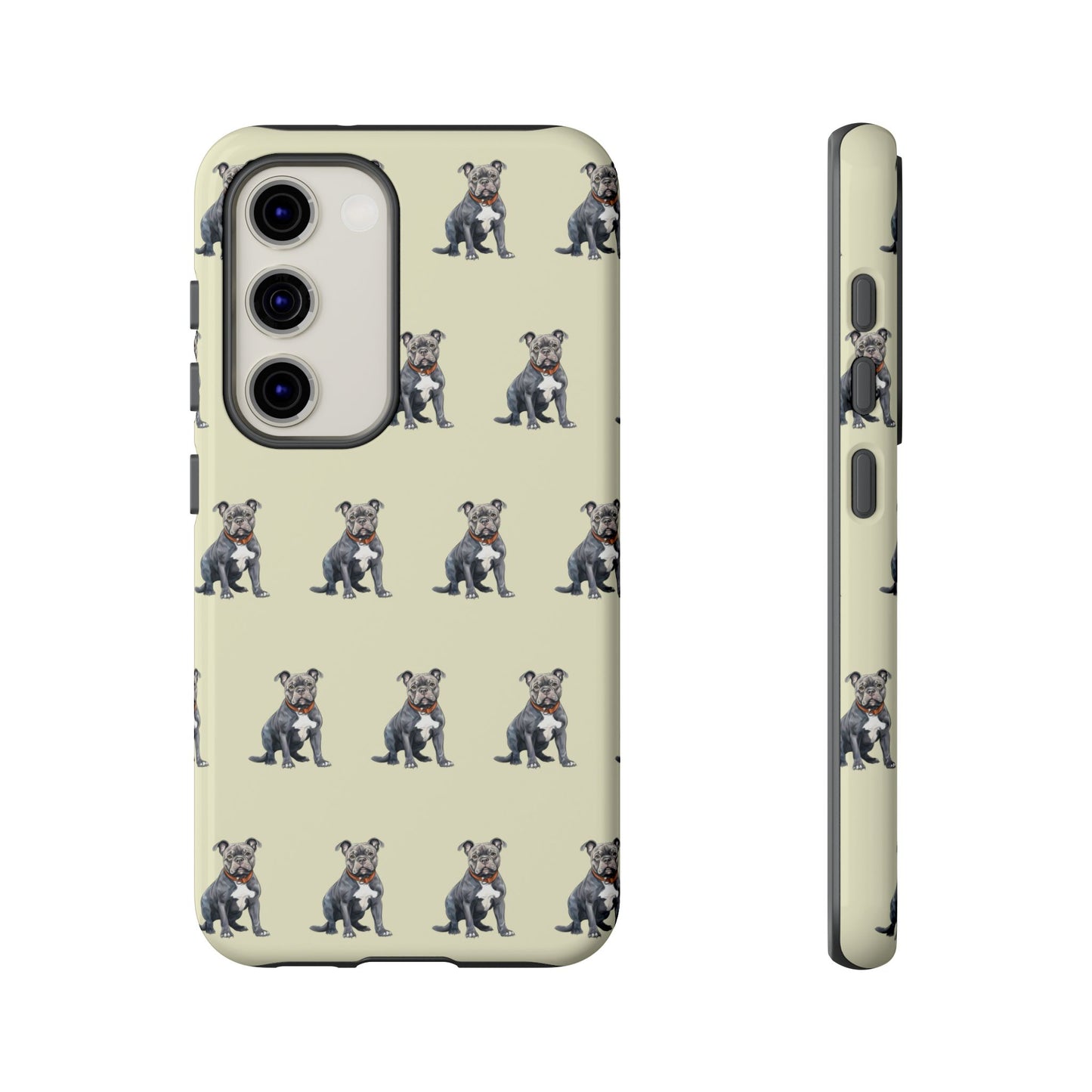 Pitbull Phone Case Cream