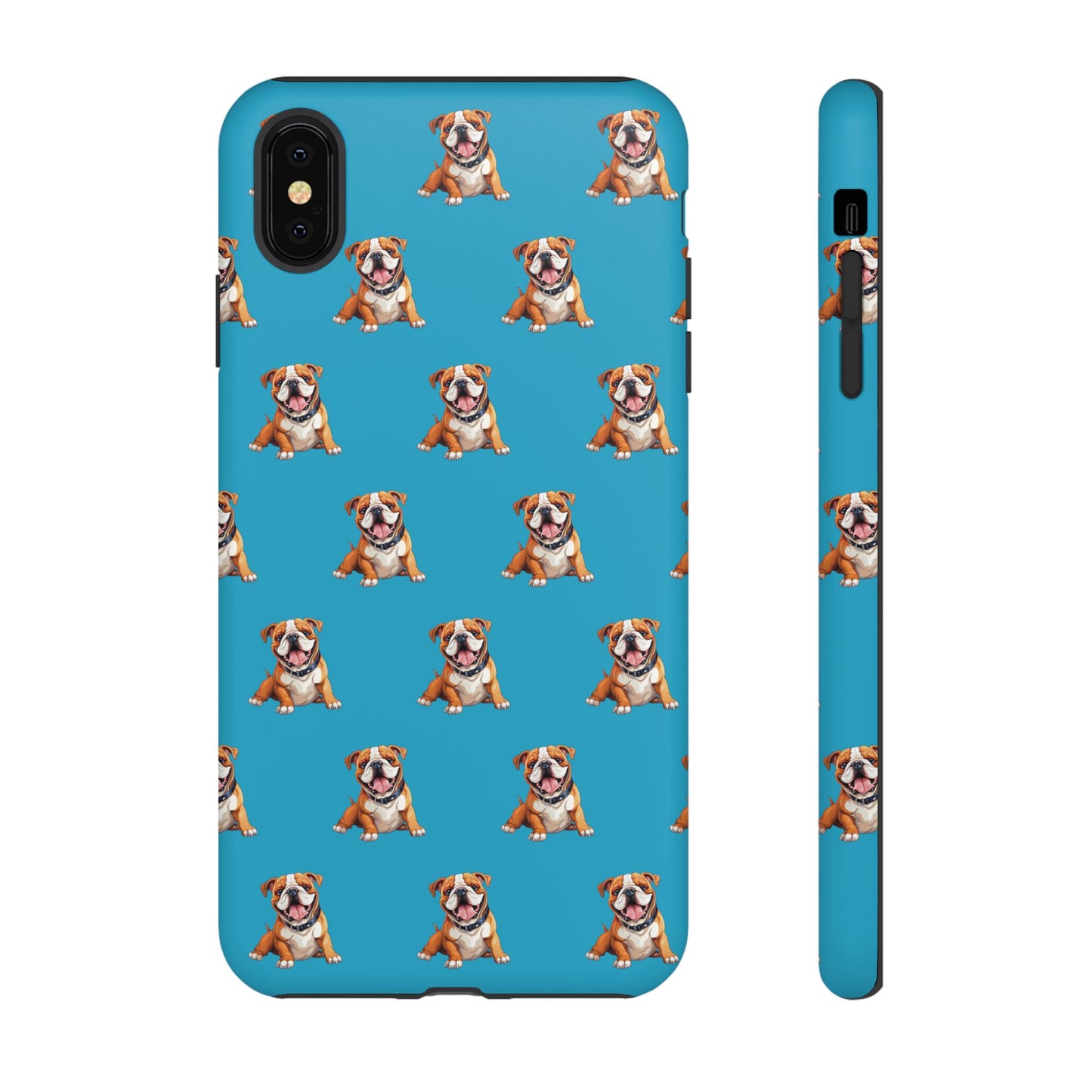 Bulldog Phone Case Turquoise