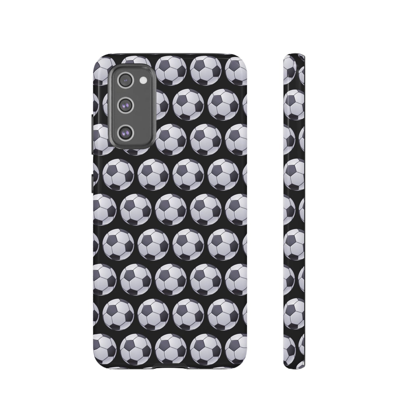 Soccer Ball Phone Case Black