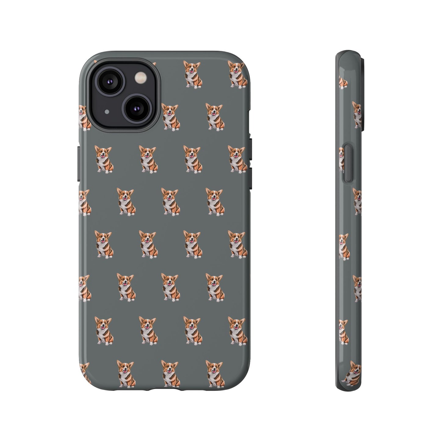 Corgi Phone Case Gray