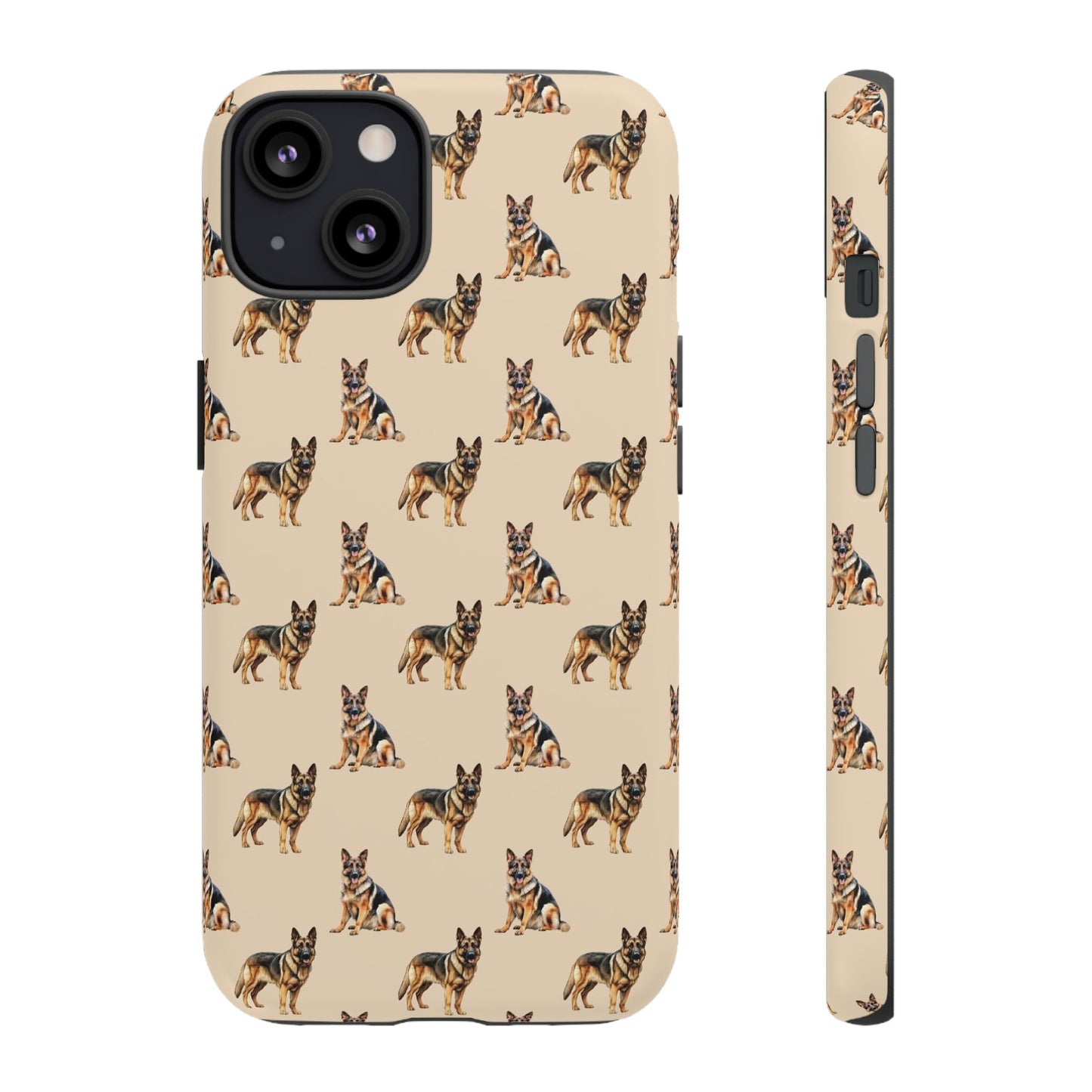 German Shepherd Phone Case Cream