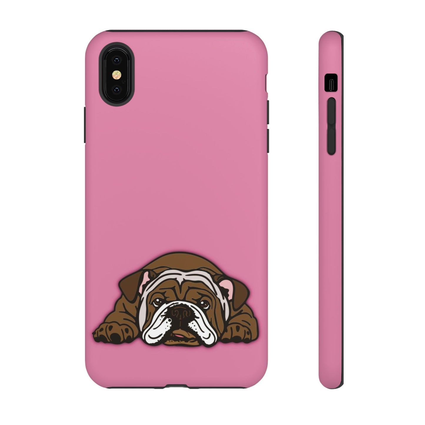 Bulldog Phone Case Pink