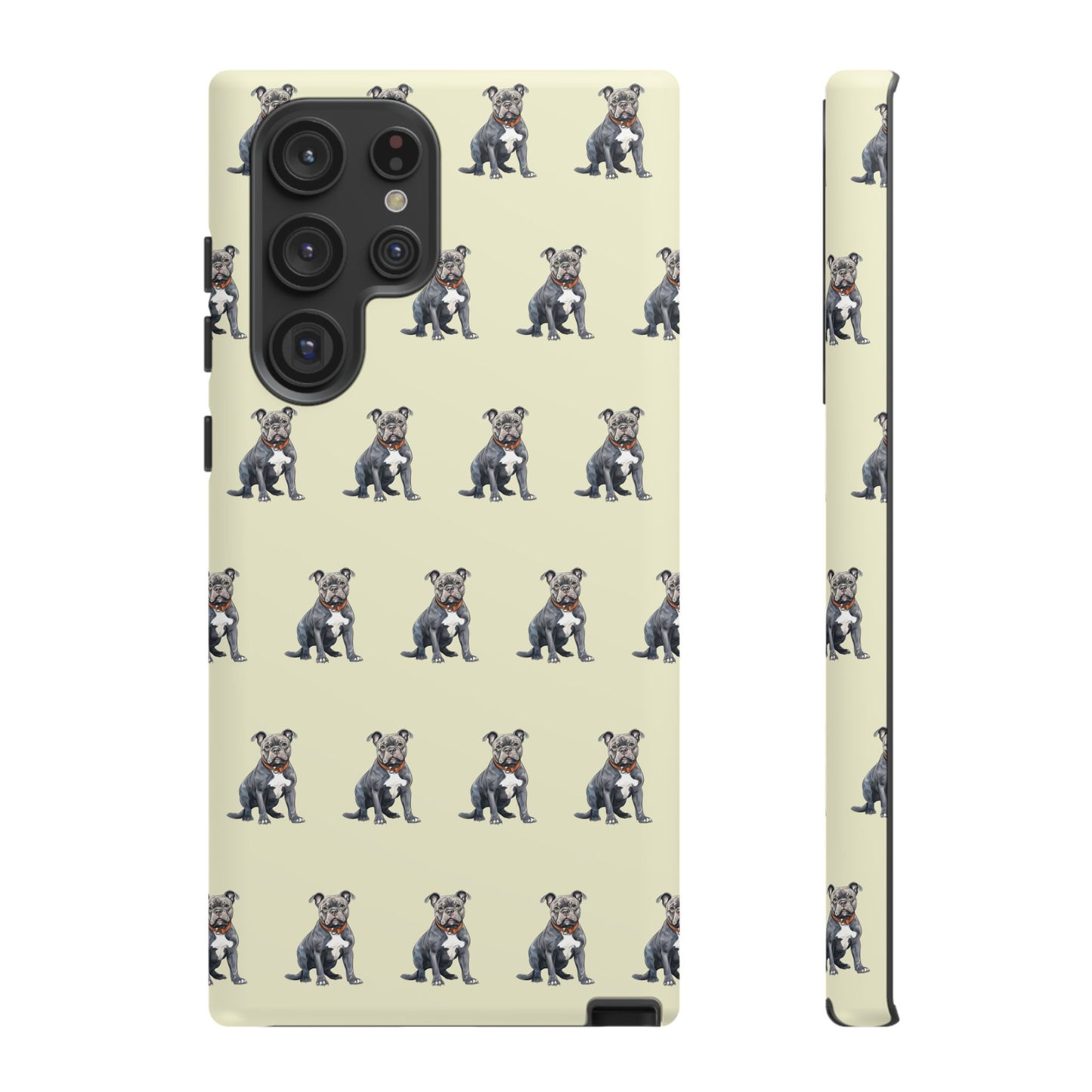 Pitbull Phone Case Cream