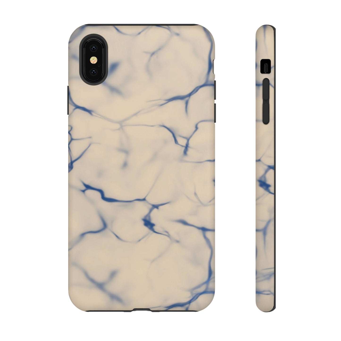 Marble Phone Case Cream Blue