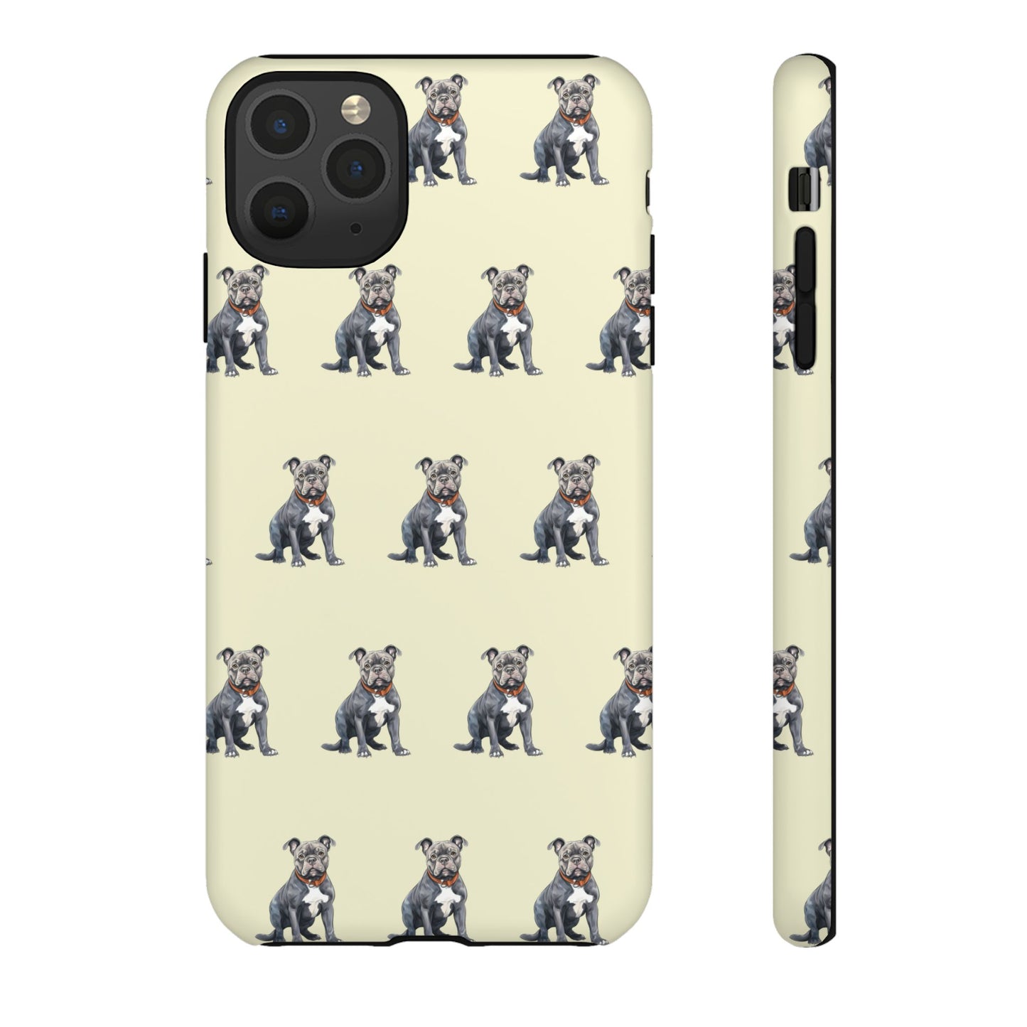 Pitbull Phone Case Cream