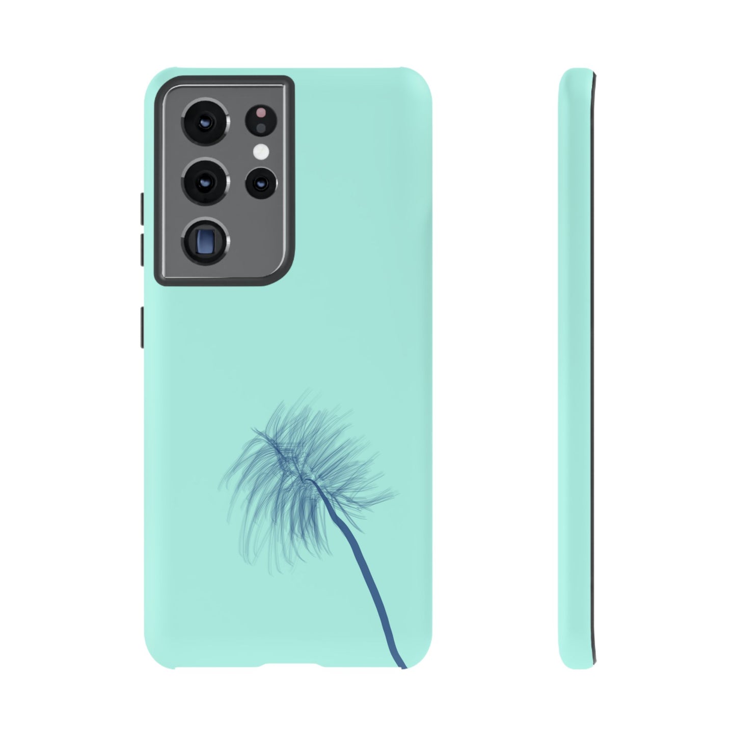 Dandelion Blowball Phone Case Aqua