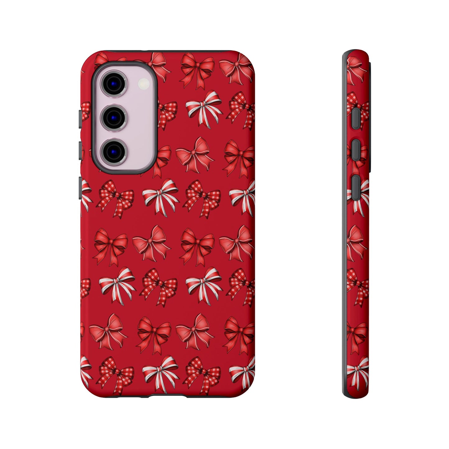 Christmas Bow Phone Case Red