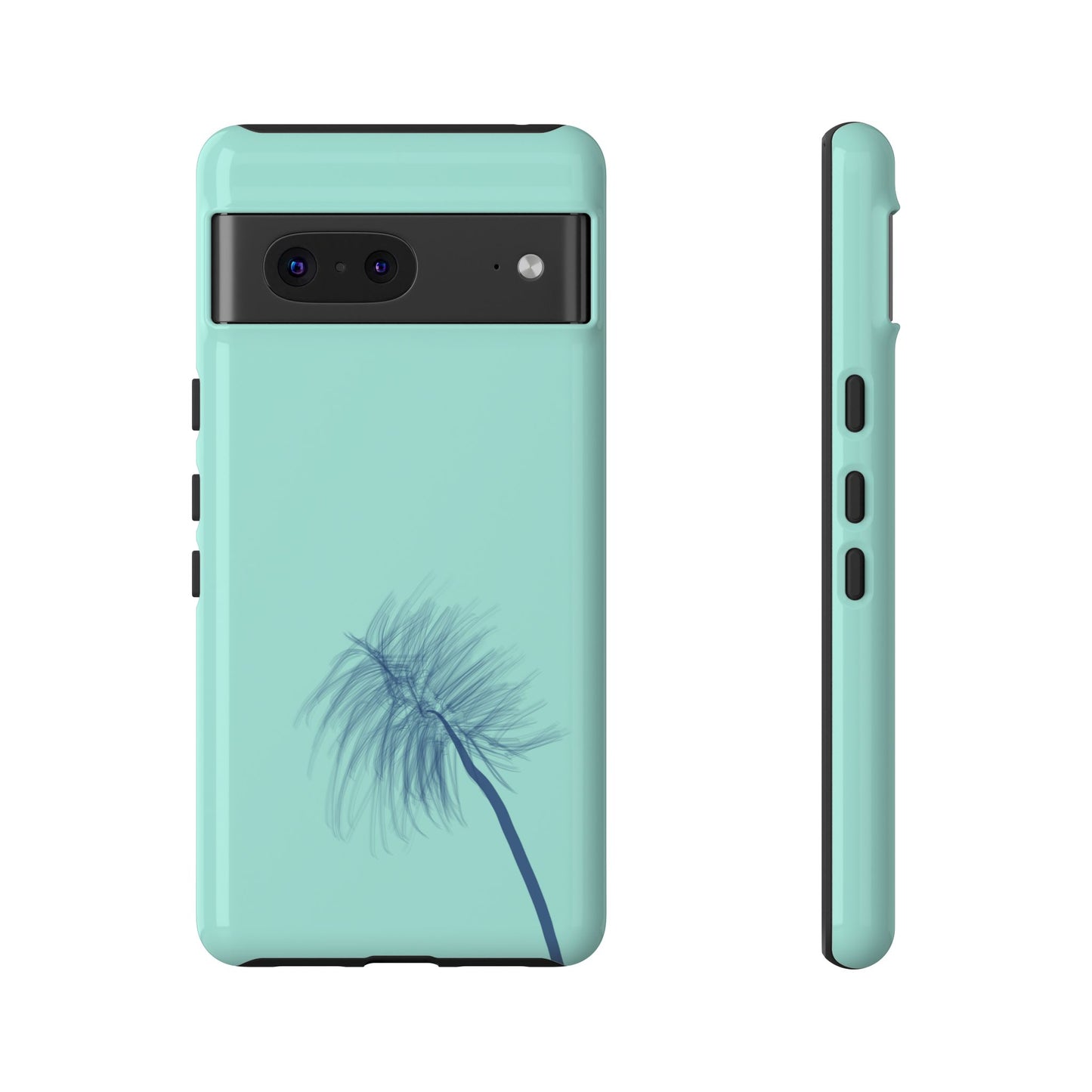 Dandelion Blowball Phone Case Aqua