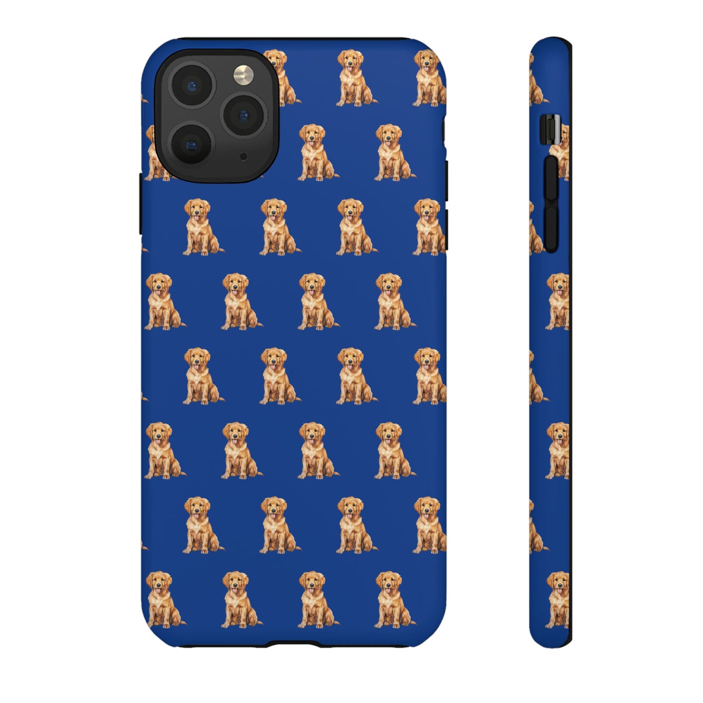 Golden Retriever Phone Case Blue