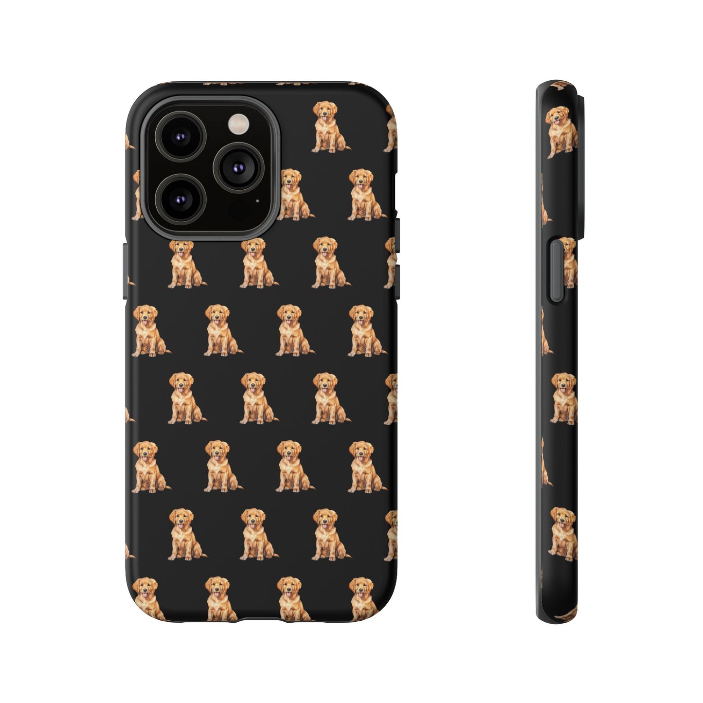 Golden Retriever Phone Case Black