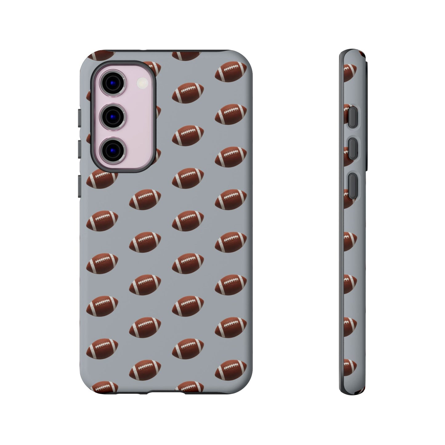 Football Phone Case Silver