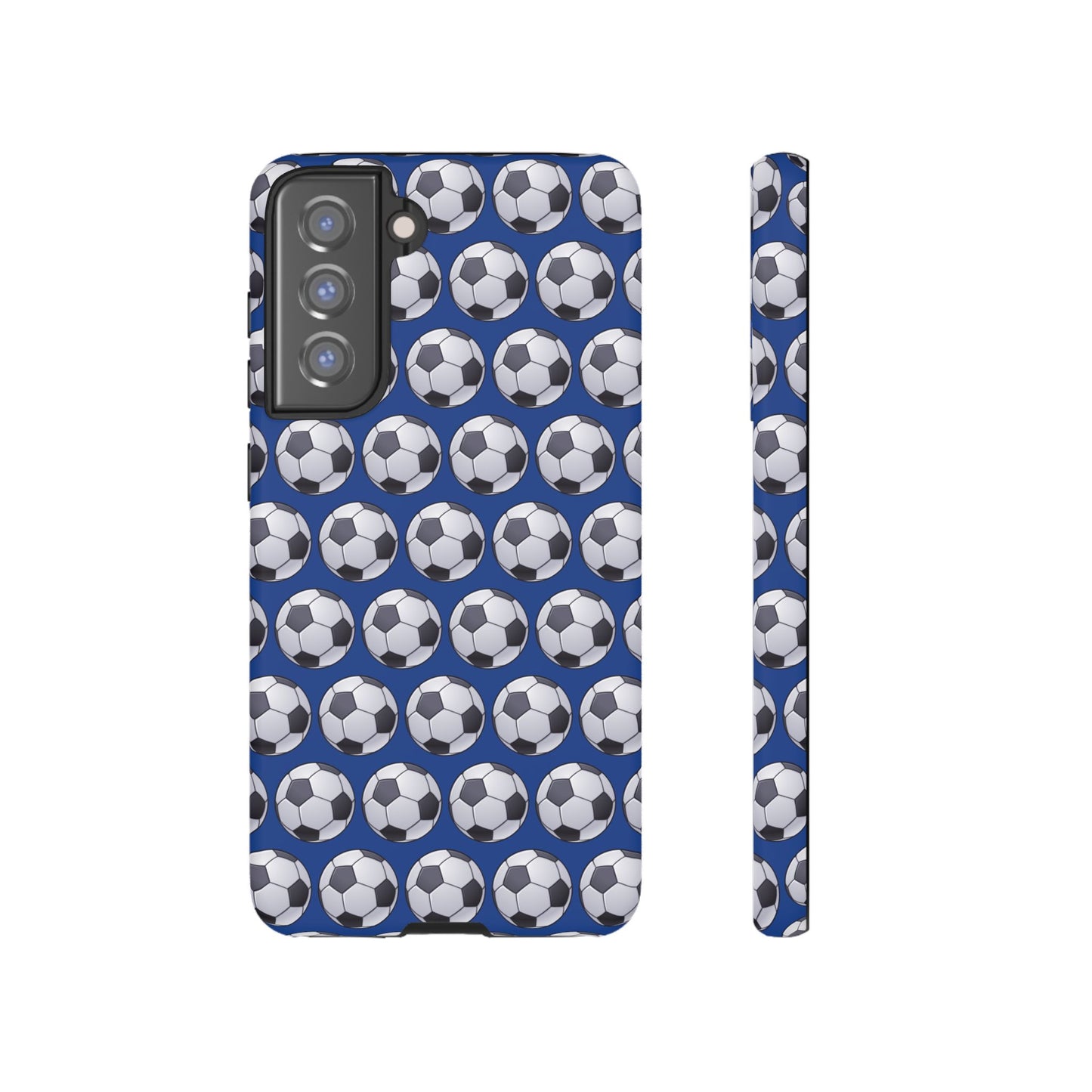 Soccer Ball Phone Case Blue