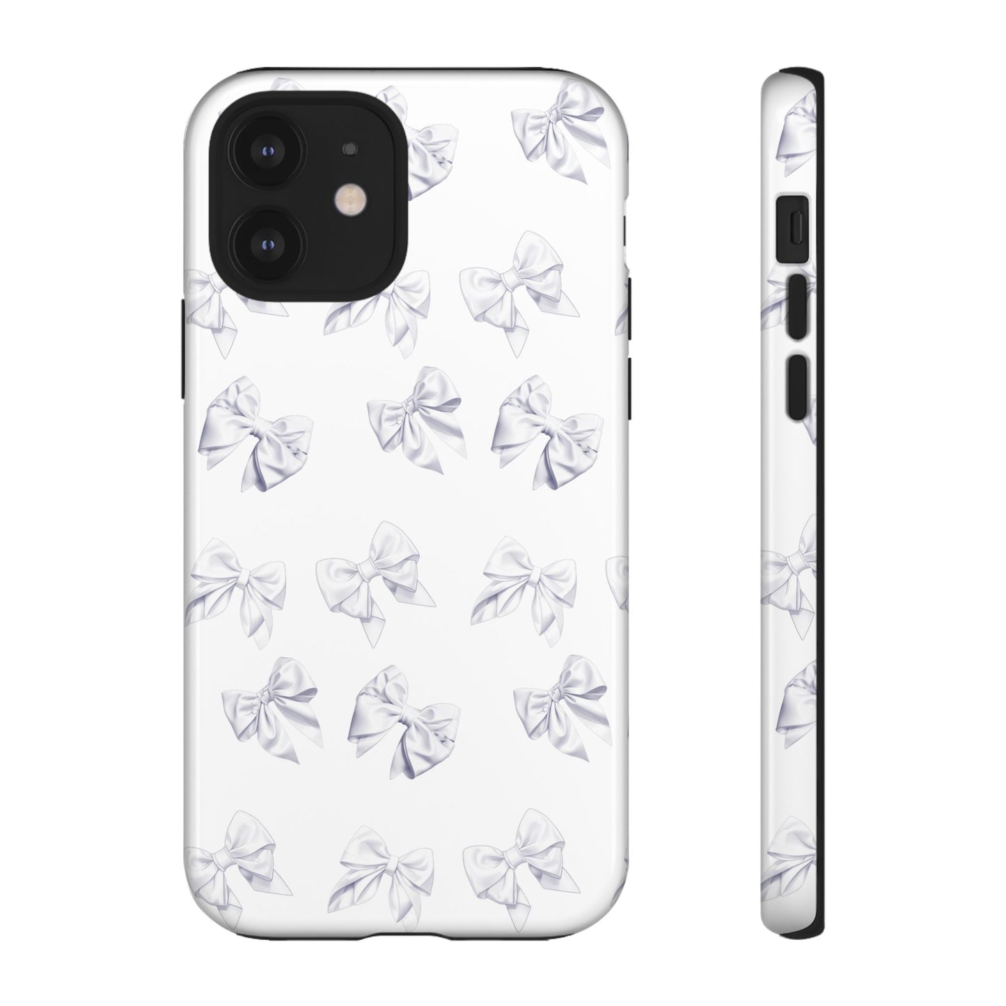 Bow Phone Case White on White