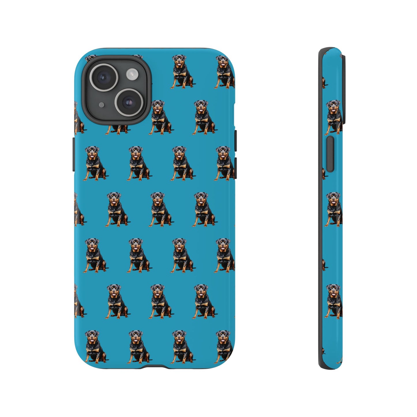 Rottweiler Phone Case Turquoise