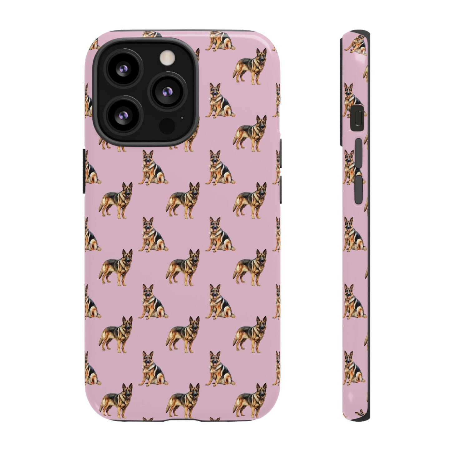 German Shepherd Phone Case Pink