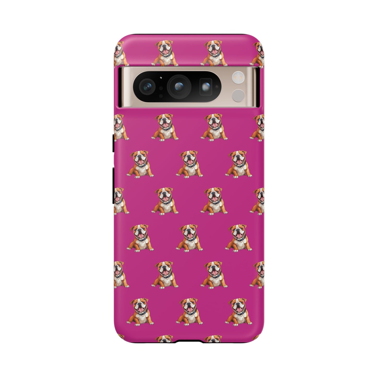 Bulldog Phone Case Pink